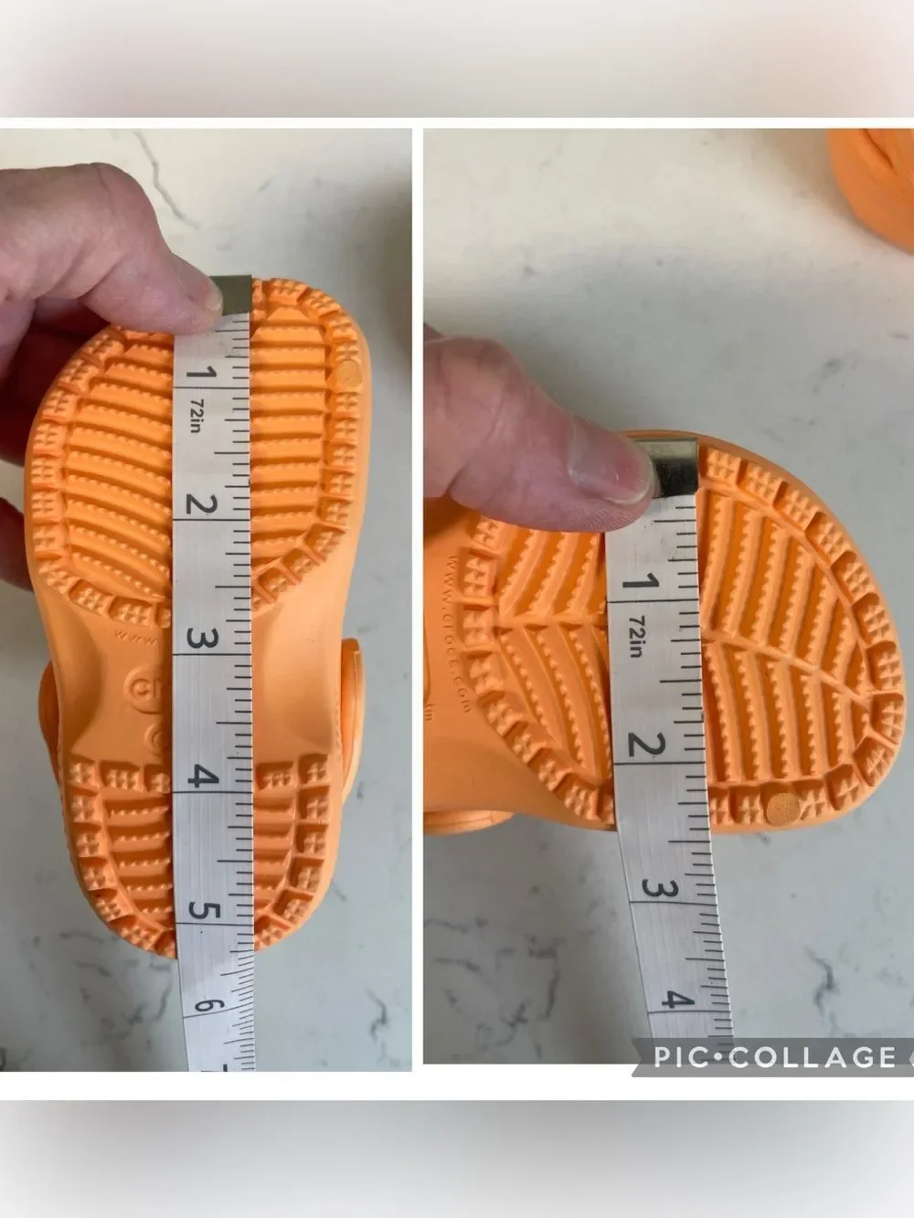 Crocs Toddler Classic Clog Size 5 Peach - Light Orange ? Style # 204536